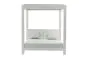 Loungeliege London aus Aluminium - Farbe: weiß, Maße: 2050 x 1800 x 2000 mm
