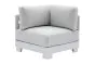 Eckloungesessel London aus Aluminium - Farbe: weiß, Maße: 840 x 840 x 670 mm