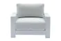 Loungesessel London aus Aluminium - Farbe: weiß, Maße: 1010  x 840 x 670 mm