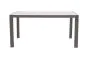 Gartentisch mit Glasplatte Miami aus Aluminium - Farbe: graualuminium, Länge: 1500 mm, Breite: 900 mm, Höhe: 720 mm