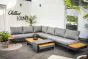 Multifunktions-Sitzgruppe Molise aus Aluminium, Aluminiumfarbe: anthrazit, Stofffarbe: dunkelgrau