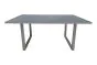 Gartentisch Mailand mit Glasplatte aus Aluminium - Farbe: graualuminium, Länge: 1400 mm, Breite: 800 mm, Höhe: 590 mm