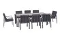 Essgruppe Nice Set – bestehend aus 8x Gartensessel, 1x Gartentisch