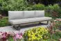 Mulitfunktionsofa New York aus Aluminium - Aluminiumfarbe: anthrazit, Stofffarbe: hellgrau, Maße: 2100 x 730 x 705 mm