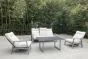 Gartenstuhl Rom mit Polsterung & verstellbarer Rückenlehne aus Aluminium - Farbe: graualuminium, Tiefe: 790 mm, Breite: 740 mm, Höhe: 960 mm