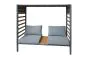 Sonnenbett Roma inkl. Stoffdach - Breite: 1680 mm, Tiefe: 710 mm, Höhe: 690 mm