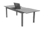 Gartentisch Turin aus Aluminium - Farbe: graualuminium, Länge: 2400 / 1800 mm, Breite: 900 mm, Höhe: 760 mm