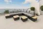 Sitzgruppe Valencia - bestehend aus 2x Loungesofa 2-Sitzer, 2x Loungesofa 1-Sitzer, 1x Loungesofa Eck, 2x Abstelltisch, 2x Kaffeetisch
