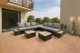 Sitzgruppe Valencia - bestehend aus 2x Loungesofa 2-Sitzer, 2x Loungesofa 1-Sitzer, 1x Loungesofa Eck, 2x Abstelltisch, 2x Kaffeetisch