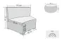 Sofaset inkl. Couchtisch - für Pavillon Ø 310 cm 