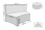 Sofaset inkl. Couchtisch - für Pavillon Ø 360 cm 