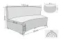 Sofaset inkl. Couchtisch - für Pavillon Ø 460 cm 