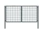Rohrrahmentor Basic 2-flügelig - Ausführung: anthrazit beschichtet, Höhe: 143 cm, Durchgangslichte: ca. 283 cm