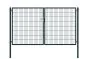 Rohrrahmentor Basic 2-flügelig - Ausführung: anthrazit beschichtet, Höhe: 163 cm, Durchgangslichte: ca. 283 cm