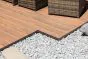 Terrassendielen WPC - Länge: 2900 mm, Querschnitt: 140 x 25 mm, Farbe: Holzoptik dunkelbraun