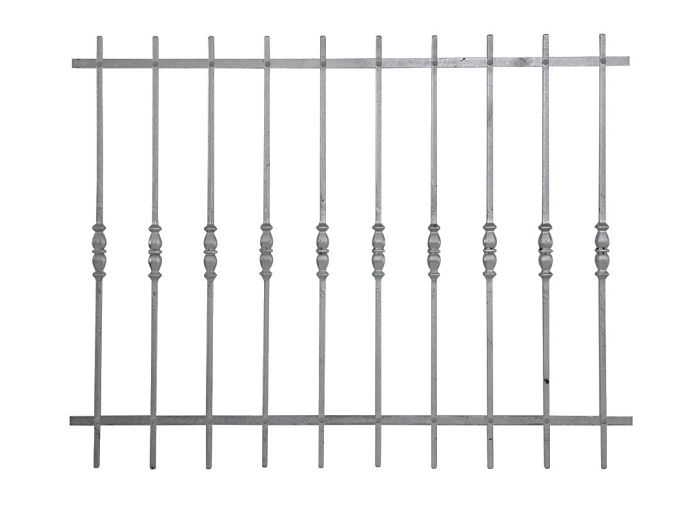 Fenstergitter Triest aus Stahl   - Breite: 116 cm, Höhe: 100 cm