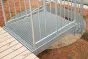Gitterrostpodeste 30 x 10 mm, feuerverzinkt - Länge: 500 mm, Breite: 1000 mm