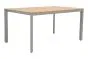 Esstisch Atlanta aus Aluminium - Aluminiumfarbe: graualuminium, Länge: 1480 mm, Breite: 900 mm, Höhe: 720 mm