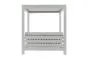 Loungeliege London aus Aluminium - Farbe: weiß, Maße: 2050 x 1800 x 2000 mm