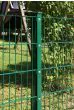 Zaunpfosten Mod. A - Ausführung: grün beschichtet, für Zaunhöhe: 83 cm, Länge: 88,5 cm, Befestigungspunkte: 5