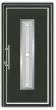 Aluminiumtür Mod. Alu Star 3 anthrazit - 1100 x 2100 mm (B x H), Anschlag: innen links - DIN links