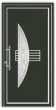 Aluminiumtür Mod. Alu Star 5 anthrazit - 1100 x 2100 mm (B x H), Anschlag: innen links - DIN links