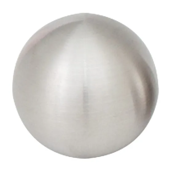 Edelstahl Zierkugel für 12 mm Gurt