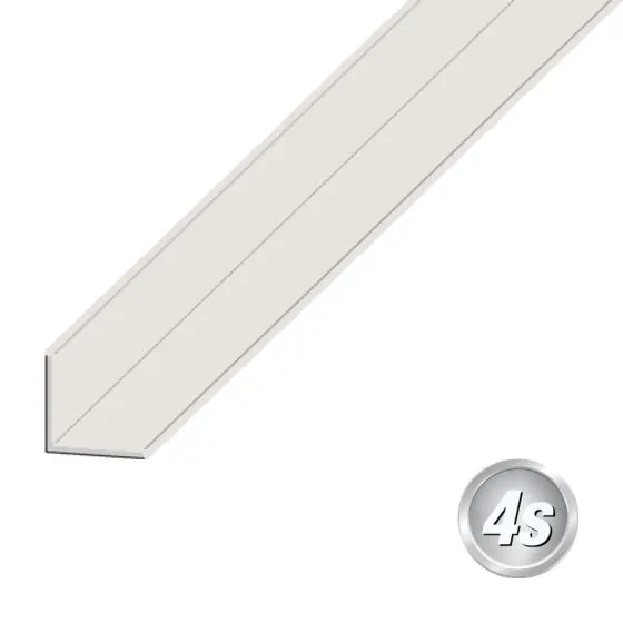 Alu L-Winkel - Abmessungen: 20 x 20 x 2 mm, Farbe: grau