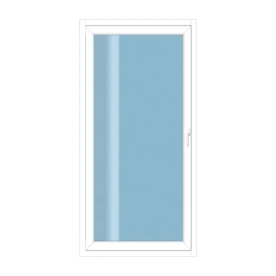 Kunststoff Balkontür 1-flügelig Dreh- / Kipp - Maße (B x H): 900 x 2000 mm, Farbe außen / innen: weiß / weiß, Anschlag: DIN-links