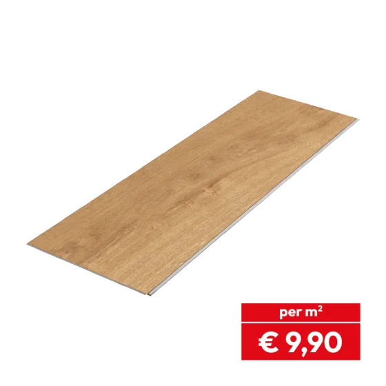 Laminatboden Clicksystem - Modell: LENS Eiche Dekor, Abmessung: 1292 x 193 x 8 mm