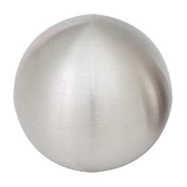 Edelstahl Zierkugel für 12 mm Gurt