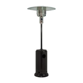 Gas Terrassenstrahler JULE - Material: pulverbeschichteter Stahl, Farbe: schwarz, Durchmesser Ø: 455 mm, Höhe: 2210 mm, Leistung: bis zu 13 kW