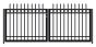 Stahlzaun Tür Denver 2-flügelig - Höhe: 75 cm