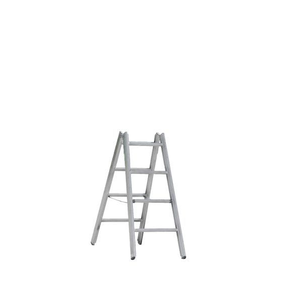 Alu-Sprossen Stehleiter Mod. 000 - Sprossenanzahl: 2 x 4, Länge: 1,22 m