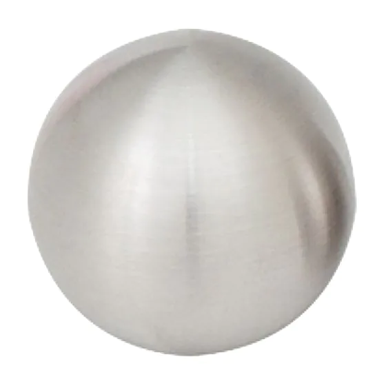 Edelstahl Zierkugel für 12 mm Gurt
