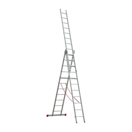 Goldpunkt Mehrzweckleiter 3-tlg. Mod. 300 - Sprossenanzahl: 3 x 11