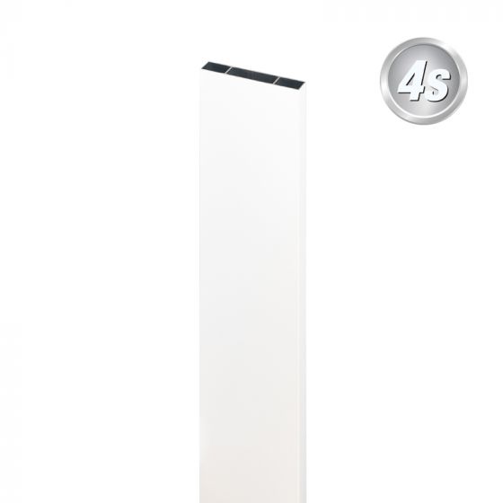 Alu Latte 20 x 120 mm - Farbe: weiß, Länge: 300 cm, Höhe: 12 cm