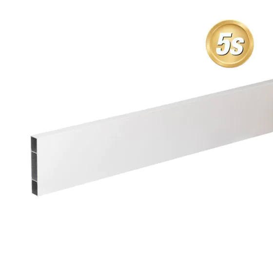 Alu Querlatte 20 x 120 mm - Farbe: grau 5S, Länge: 250 cm, Höhe: 12 cm
