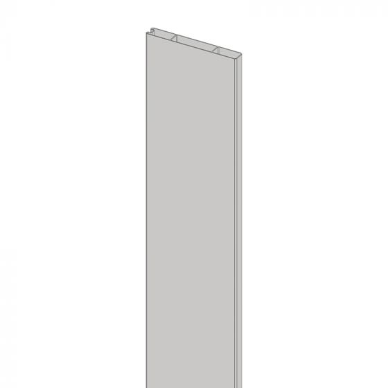 Alu Abschlussprofil 150 x 20 mm  - Farbe: grau, Länge: 250 cm