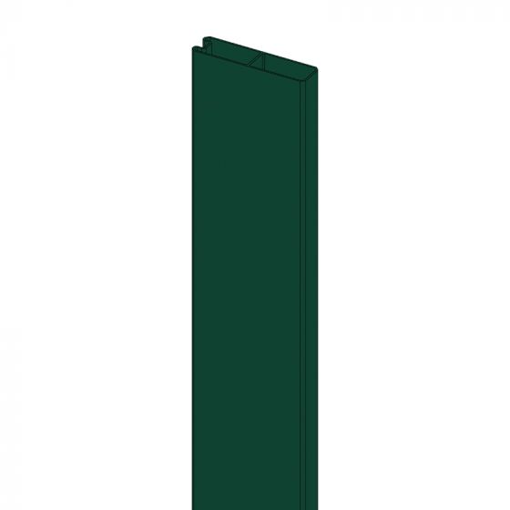 Alu Abschlussprofil 80 x 20 mm  - Farbe: grün, Länge: 300 cm