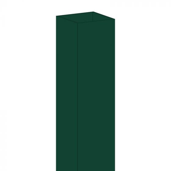 Alu Pfosten 100 x 100 x 4 mm - Farbe: grün, Länge: 601 cm