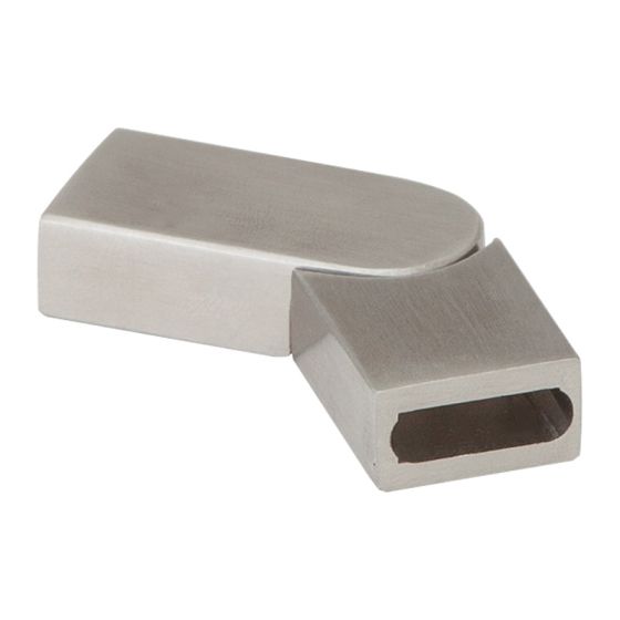 Edelstahl Winkel für 15 x 5 mm Gurt