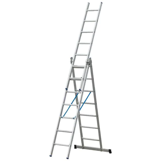 Goldpunkt Mehrzweckleiter 3-tlg. Mod. 300 - Sprossenanzahl: 3 x 7