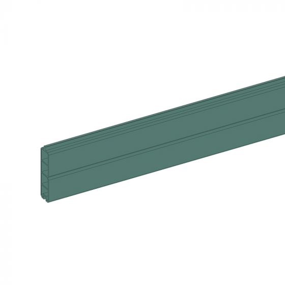 WPC Profil Sicht- und Lärmschutz Simple Profi Höhe 14 cm - Farbe: waldgrün, Länge: 300 cm