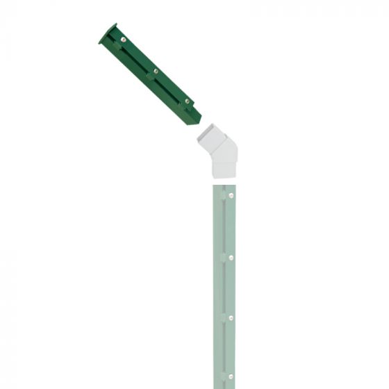Übersteigpfosten für Pfosten A - Ausführung: grün beschichtet, Länge: 68,5 cm