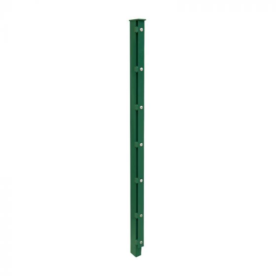 Zaunpfosten Mod. A - Ausführung: grün beschichtet, für Zaunhöhe: 83 cm, Länge: 130 cm, Befestigungspunkte: 5