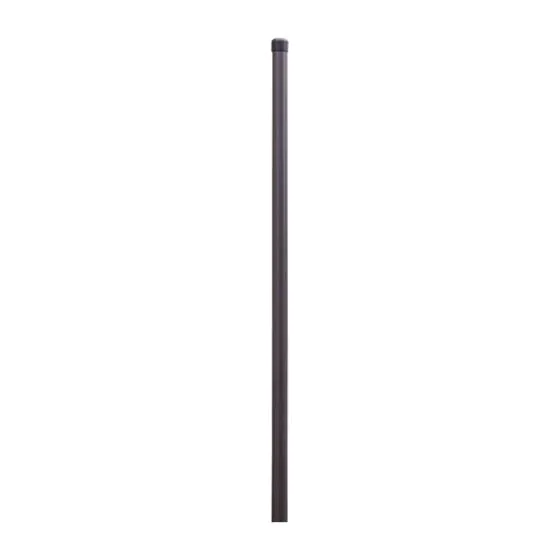 Zaunpfosten Mod. Basic 34 - Farbe: anthrazit, max. Zaunhöhe: 102 cm, Länge: 150 cm