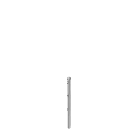 Zaunpfosten Mod. Dingo - Ø: 34 mm, für Zaunhöhe: 100 cm, Pfostenlänge: 119,50 cm, Ausführung: verzinkt, Anwendung: für Fußplatte & Erdspitze