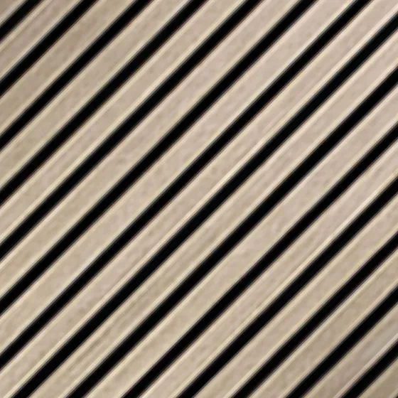 Akustikpaneele mit diagonalem Muster - Modell: Eiche hell, Maße: 600 x 600 x 9,4 mm, Stück: 10, Packungsinhalt: ca. 3,6 m²