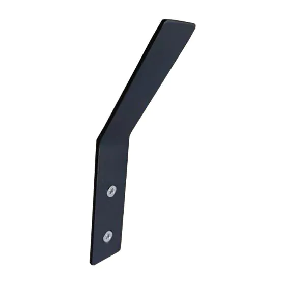 Garderobenhaken aus Metall - schwarz matt, 150 mm